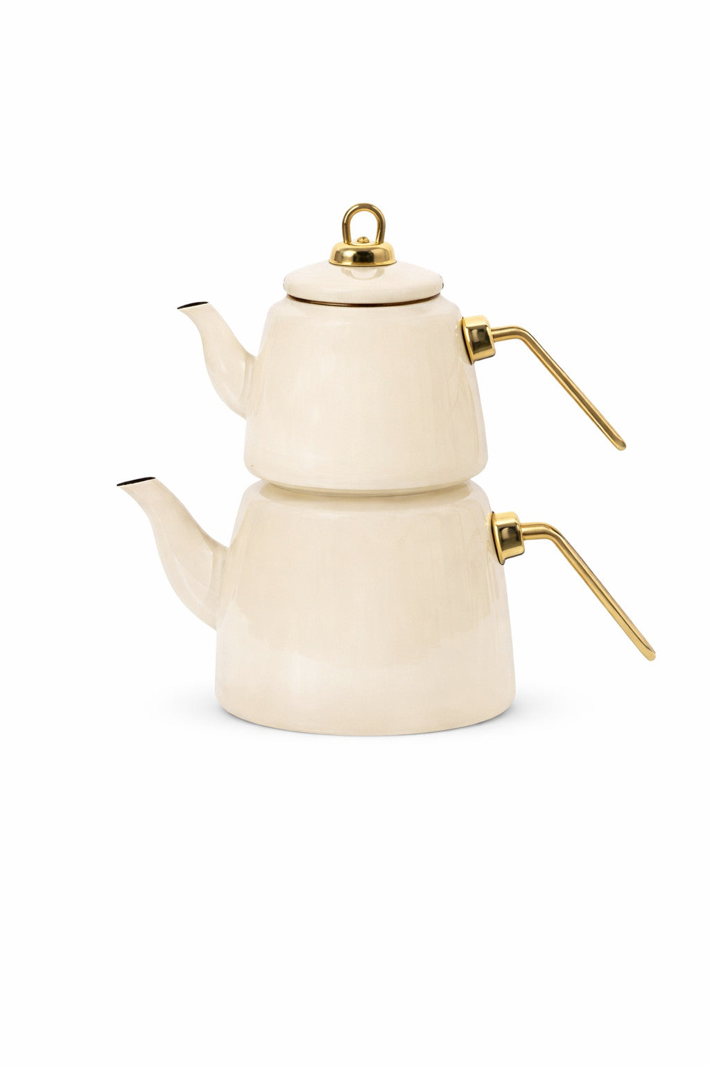 Çaydanlık Teekannen 2.0L+1.0L Set Creme/Weiss/Schwarz/Blau – Hochwertige Emaille
