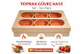 Güveç Set 6er Ton Schalen Ofenfest Terrakotta Auflaufformen Türkisch
