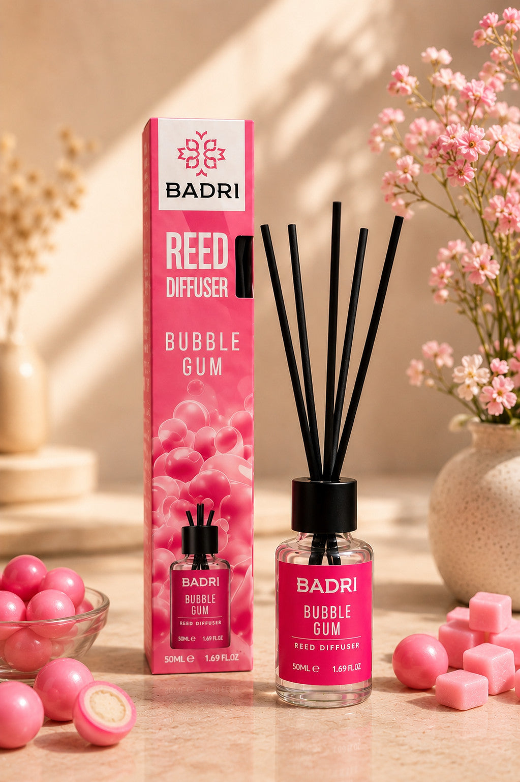 Reed Diffuser 50&100 ml Raumduft mit stäbchen Lufterfrischer Verschiedene Düfte