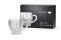 Teetasse mit Henkel Glas Jolina  Kaffeetasse Transparent Elegant