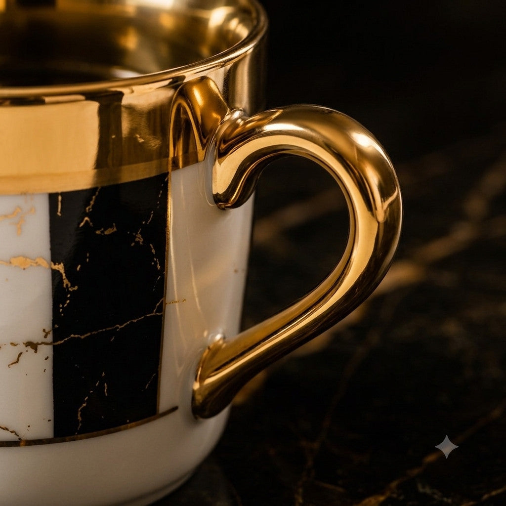 Kaffeetassen Espresso Mokka Untertasse Türk Kahve Fincani 6er Set 12 tlg