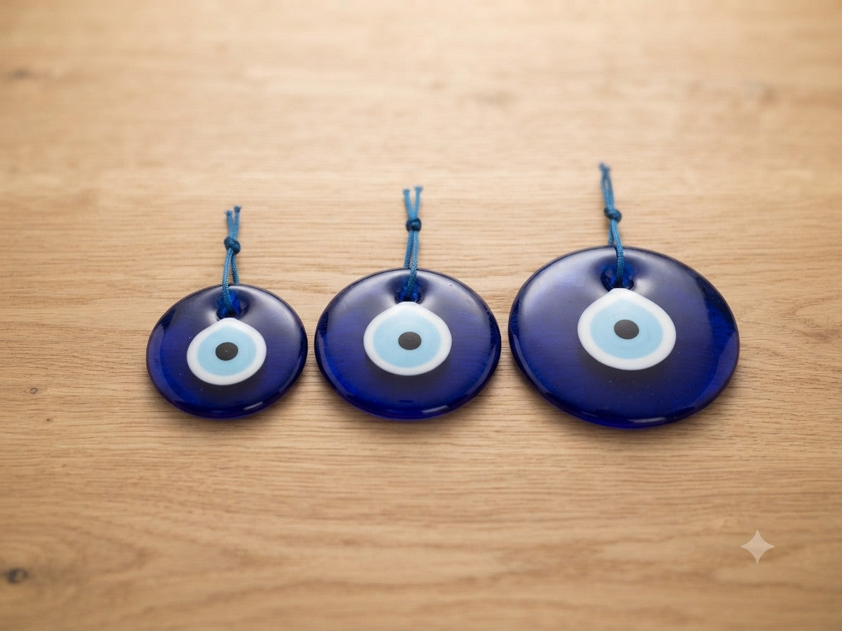 Glücksbringer 3 größen Türkisches Auge Handgefertigtes Nazar Amulett aus Glas