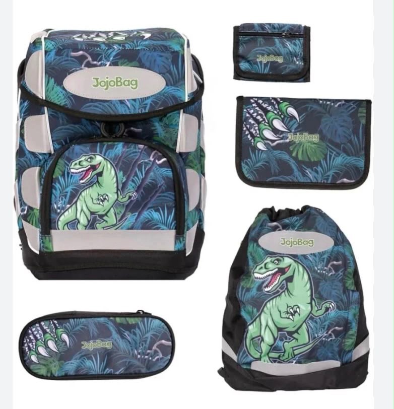 Schulranzen-Set von JoJoBag für Mädchen & Jungen 4-tlg Set für den Schulstart
