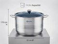 Kochtopf Set mit deckel Große Suppentöpfe Profi Gastro Töpfe Ø 32-40 cm