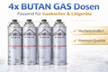 4x Butan Gas Kartuschen 227g Gaskartuschen für Campingkocher