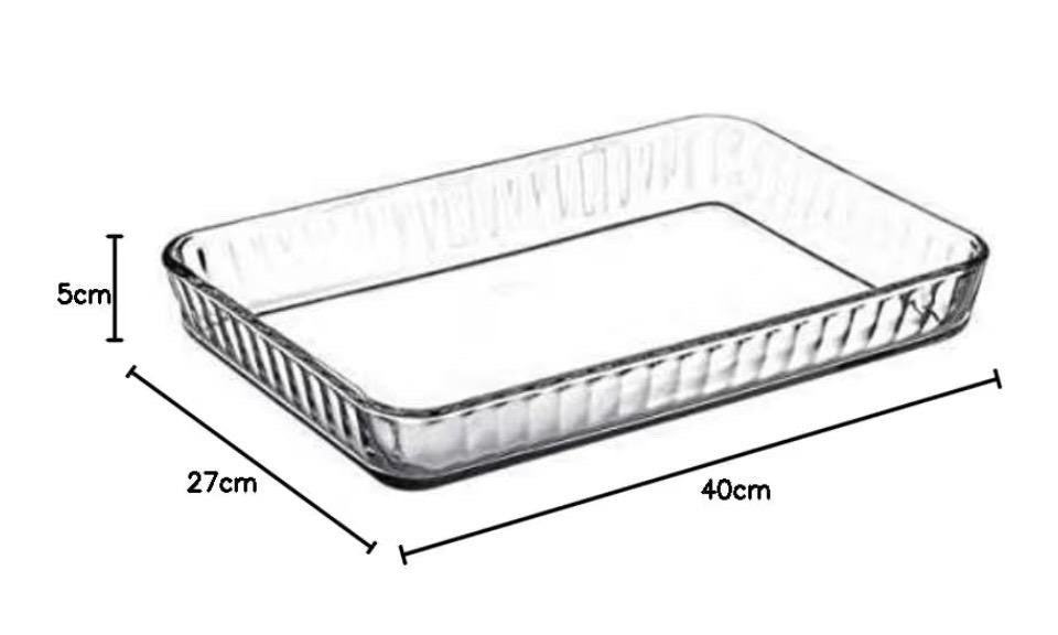 Auflaufform Glas / Borcam Rechteckig/Dikdörtgen
