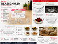 Glasschalen Snackschalen 2er Set 230ml Dessertschalen Servierschalen