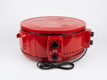 Ofen XXL Elektrischer Mix & Grill runder 42 Liter 1300W mit Thermostat Rot