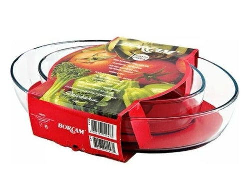 Auflaufform Glas  Oval Set / Borcam Oval Paşabahçe