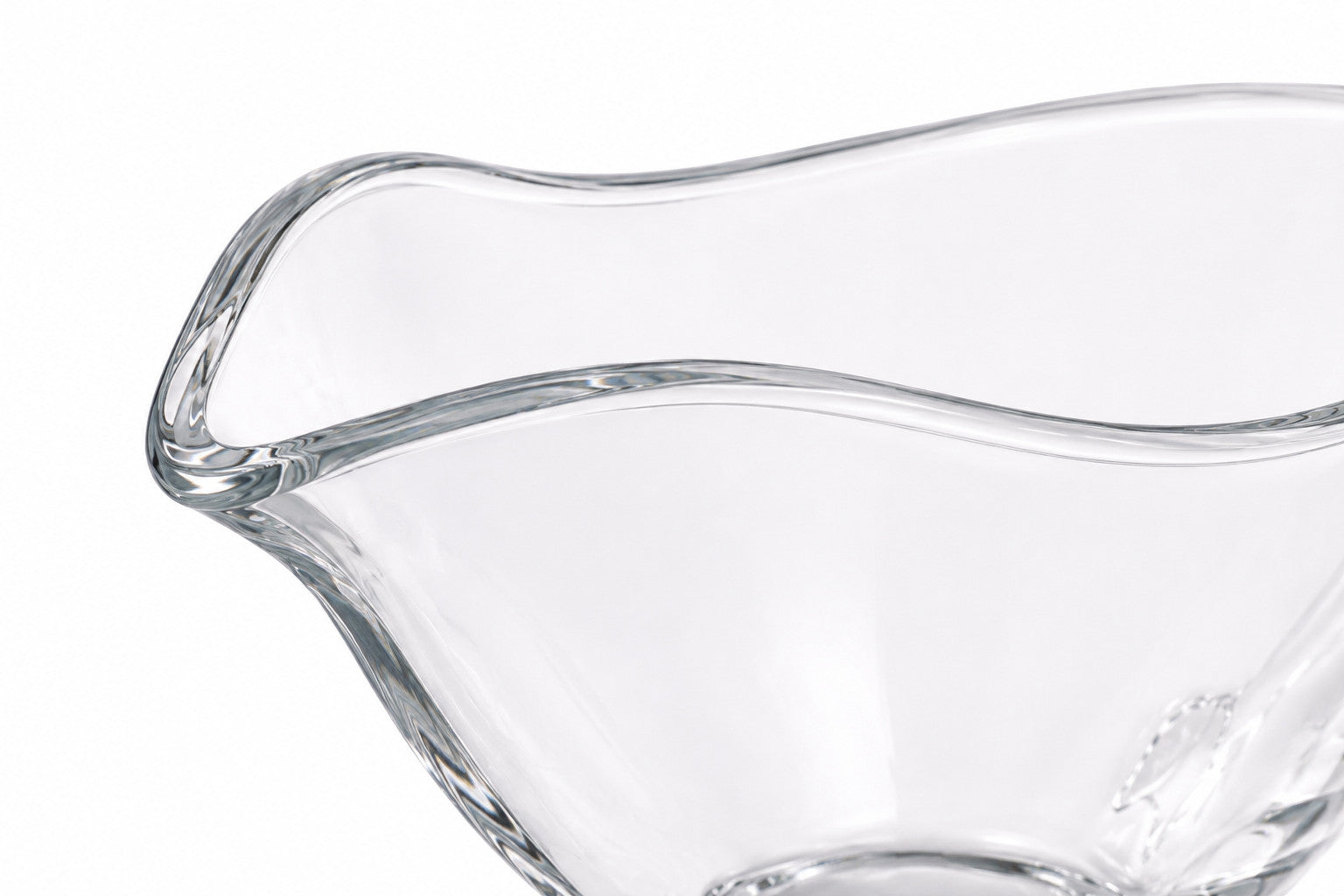 Sauciere 2er Set Glas Saucenschale Servierschale Glas Schüssel mit Griff
