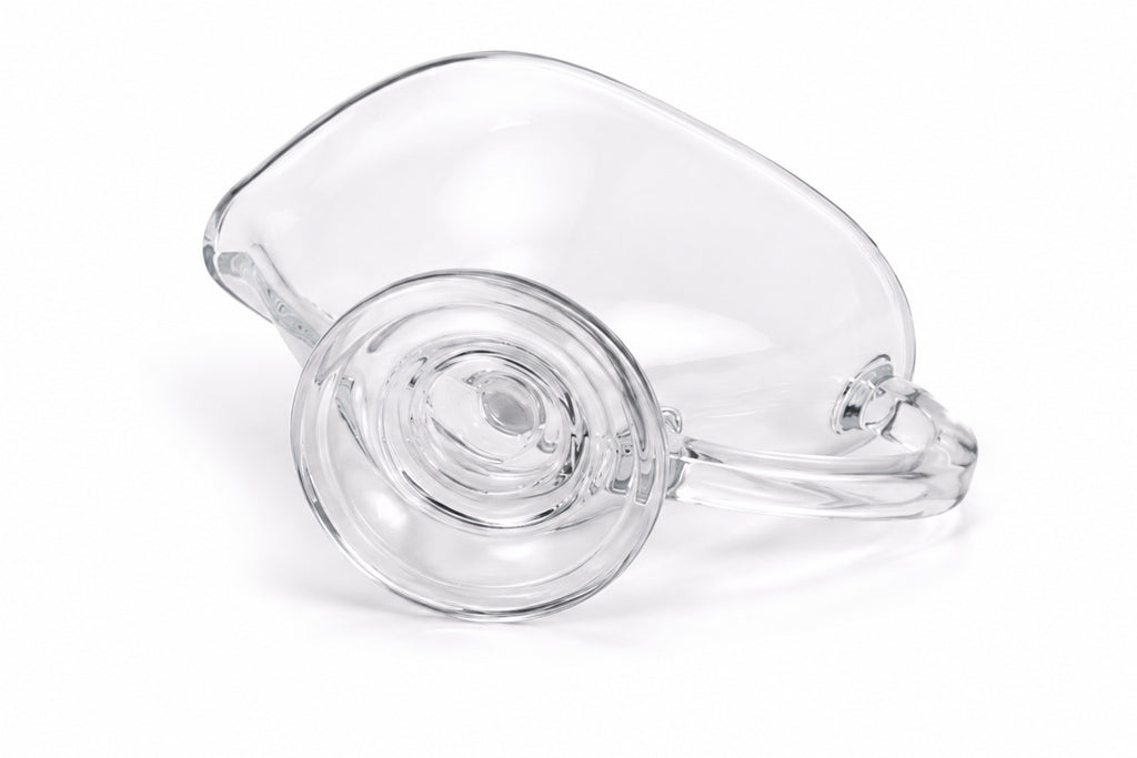 Sauciere 2er Set Glas Saucenschale Servierschale Glas Schüssel mit Griff