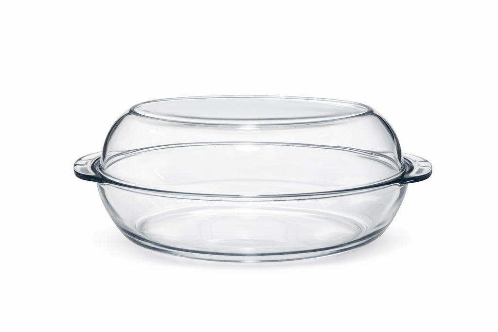 Auflaufform Glas Oval mit (Glas Deckel) / Borcam Oval Kapakli