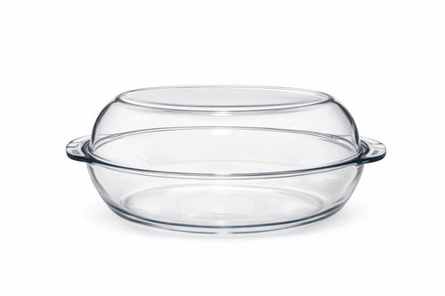Auflaufform Glas Oval mit (Glas Deckel) / Borcam Oval Kapakli