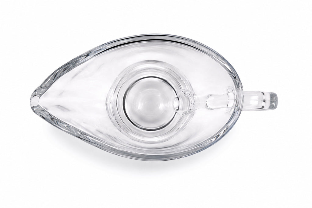 Sauciere 2er Set Glas Saucenschale Servierschale Glas Schüssel mit Griff
