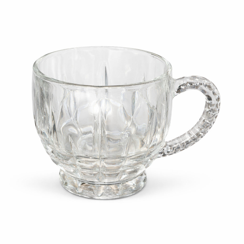 Teetasse mit Henkel Glas Jolina  Kaffeetasse Transparent Elegant