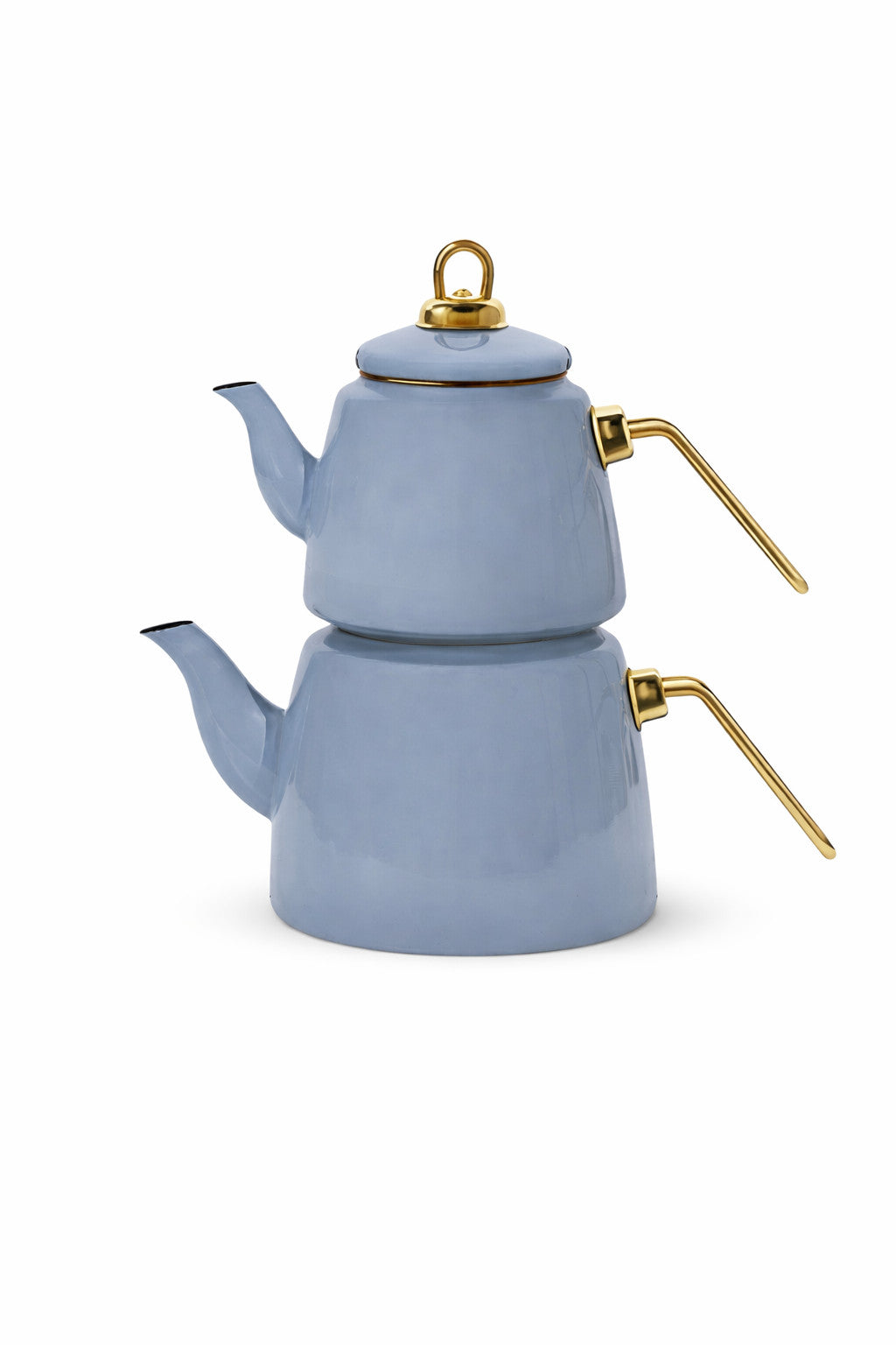Çaydanlık Teekannen 2.0L+1.0L Set Creme/Weiss/Schwarz/Blau – Hochwertige Emaille